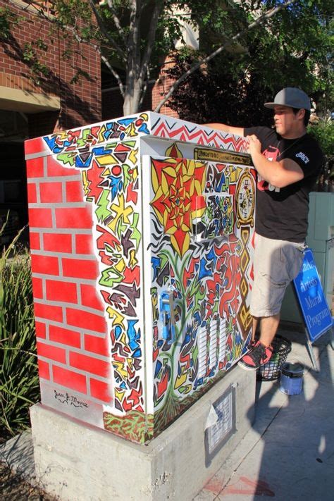 electric box art|utility box drawing.